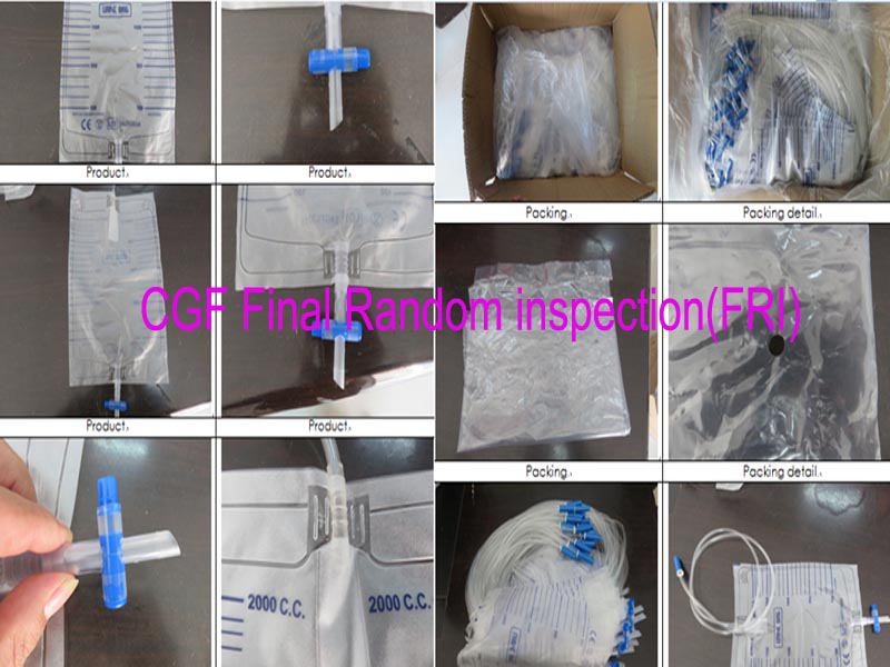 China CGF Final Random inspection(FRI) for medical mask，surgical mask，Facciale filtrante monouso pieghevole convalvola and medical products inspection 
